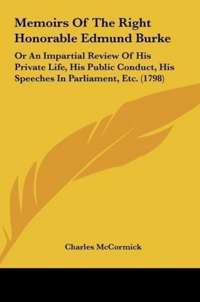 Memoiren des ehrenwerten Edmund Burke