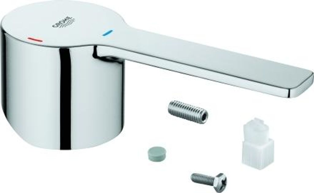 GROHE Hebel 46981, Metall, für 28 mm Kartusche mit Energie-Spar-Funktion durch Mittelstellung kalt, für Lineare Einhand-Waschtischbatterie XS-Siz...