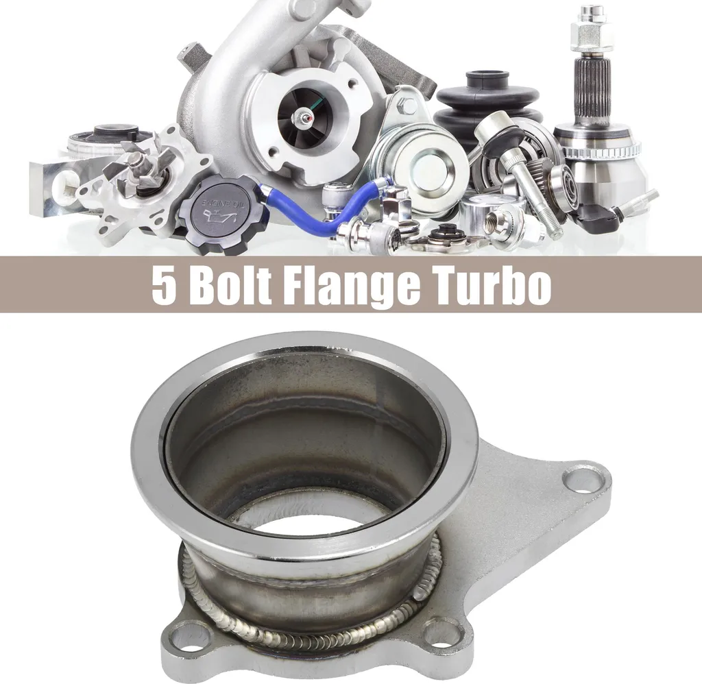 Bride Turbo 5 Boulons pour Conversion T3/T4 en Inox - Idéal Prépa Moteur