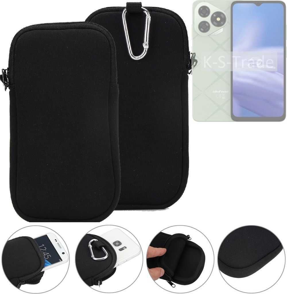 K-S-Trade Neopren-Hülle Handyhülle kompatibel mit Ulefone Note 19 Schutzhülle Neoprenhülle Sleeve Schutz-Hülle Gürtel Tasche Case Holster