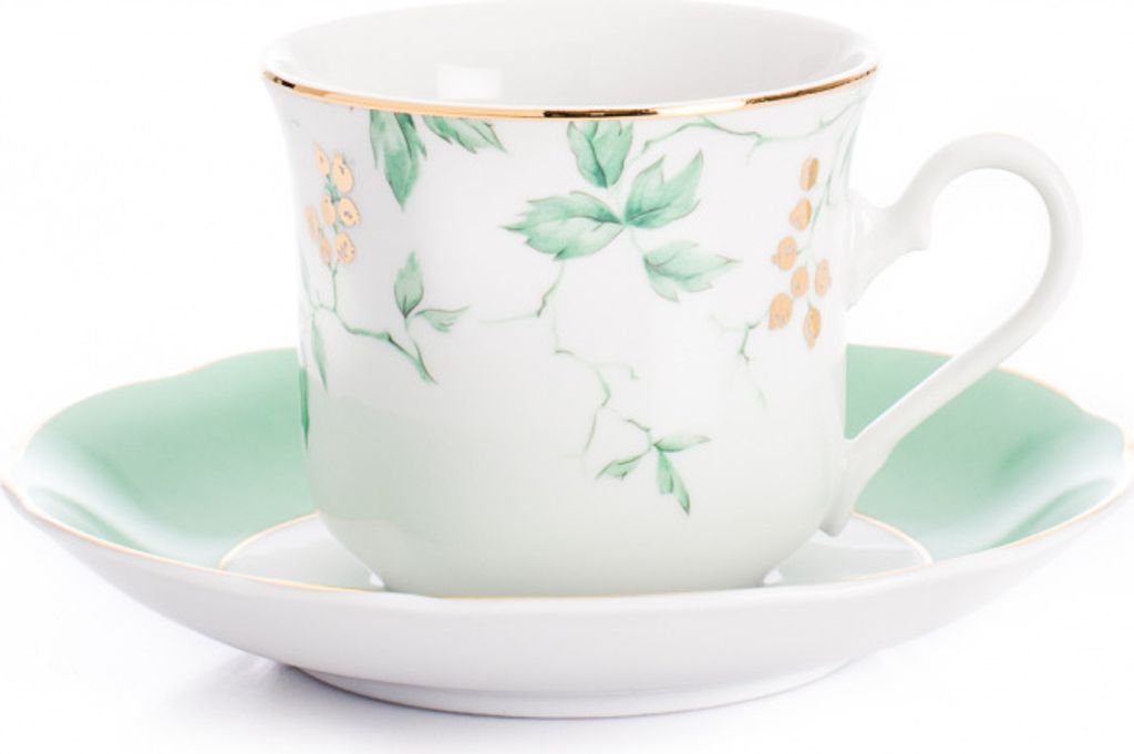 Leander Mary-Anne, Kaffeetasse mit Untertasse, Johannisbeere