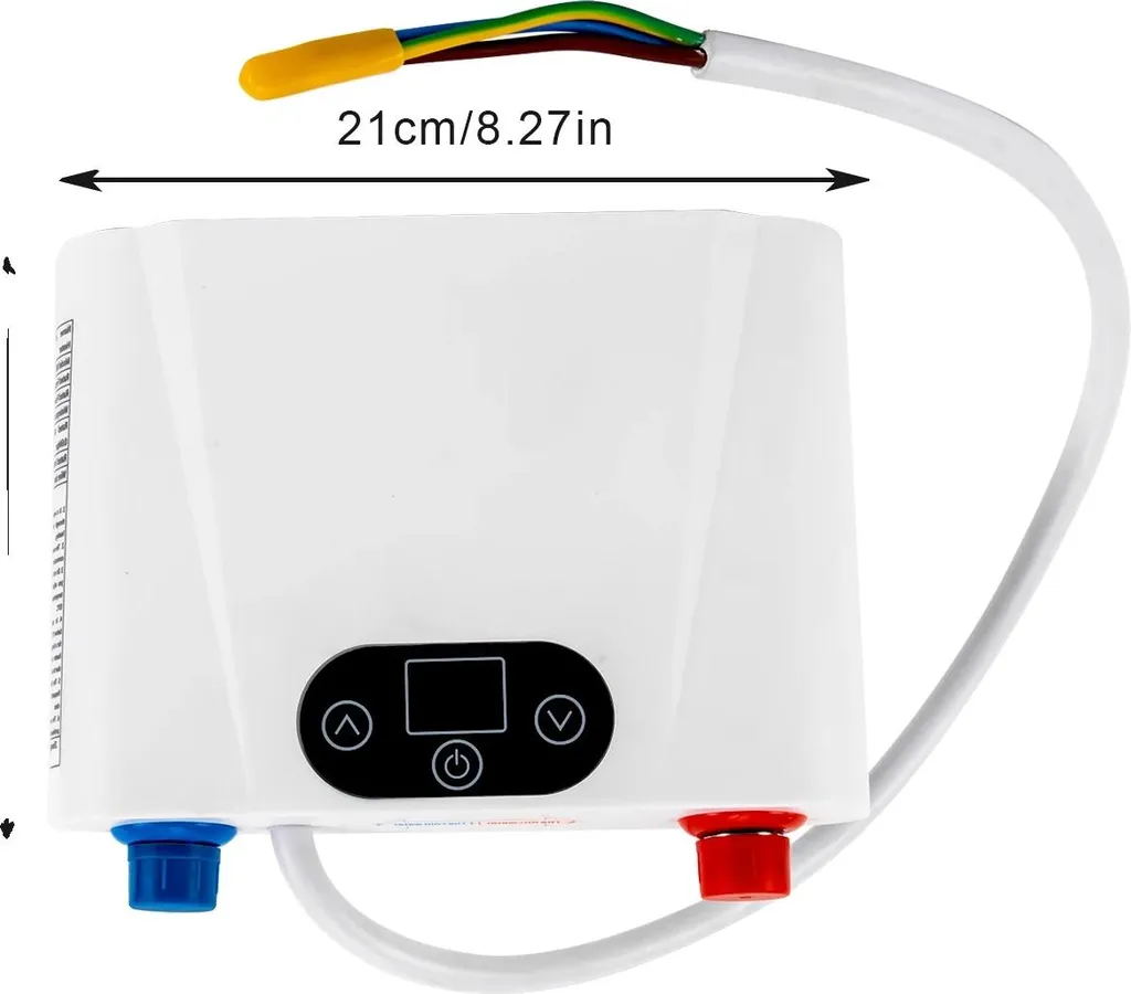 Chauffe-eau instantané tactile blanc pour stopper le gaspillage d'eau chaude