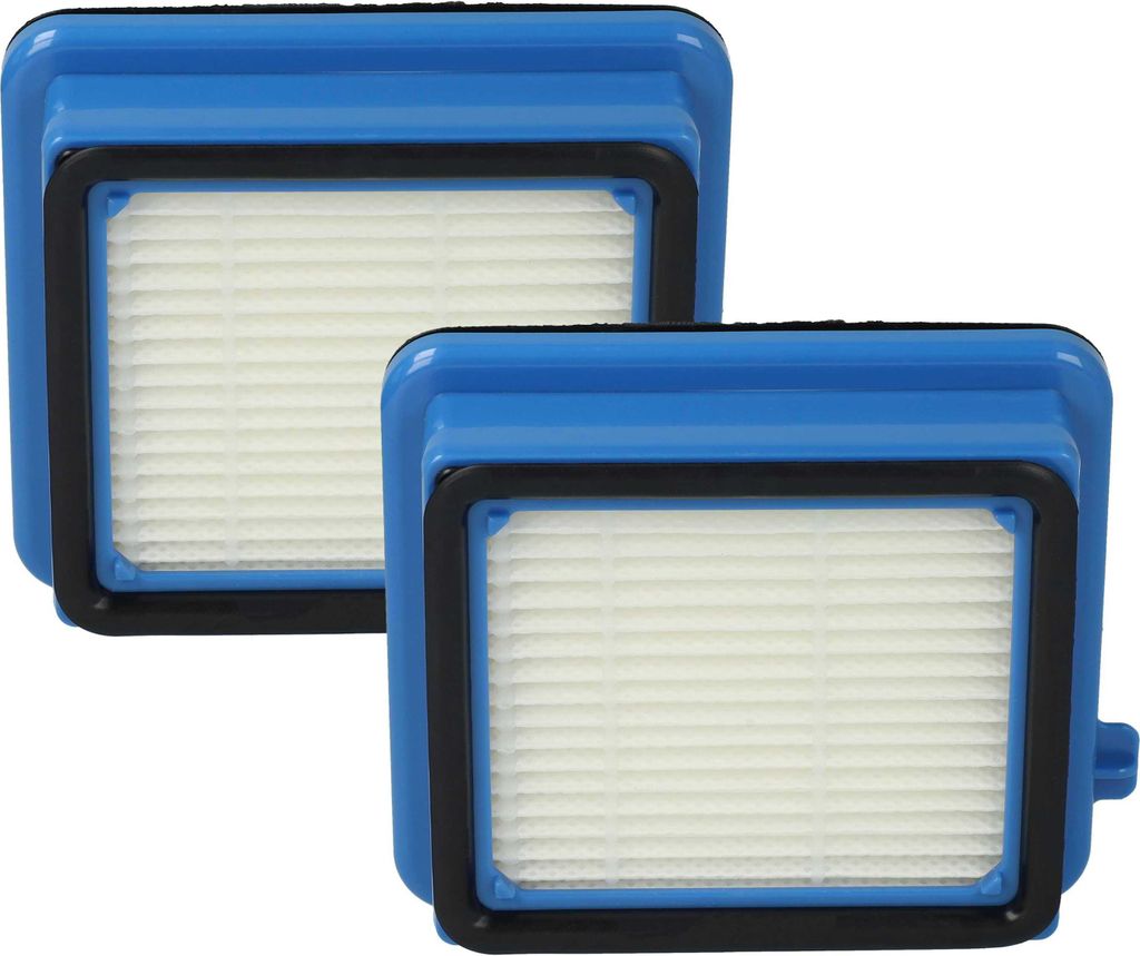 vhbw 2x Staubsaugerfilter kompatibel mit Electrolux Well Q8, Q6, Q7, QX8-2, QX6, QX7 Staubsauger - HEPA-Filter Schwarz Blau Weiß