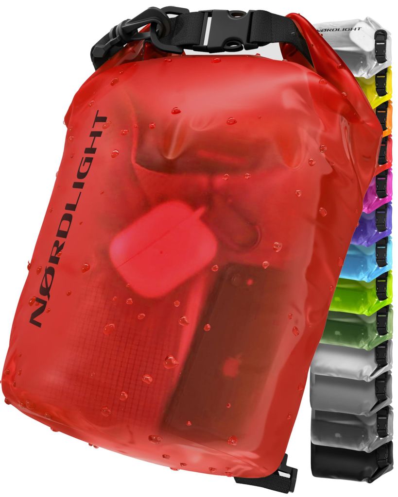 Nordlight Dry Bag 2L Wasserdichter Beutel - (Rot) Produktbild 