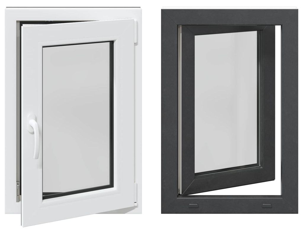 vidaXL Fenêtre de cave RISOR 60 x 90 cm PVC et verre, Image du produit 
