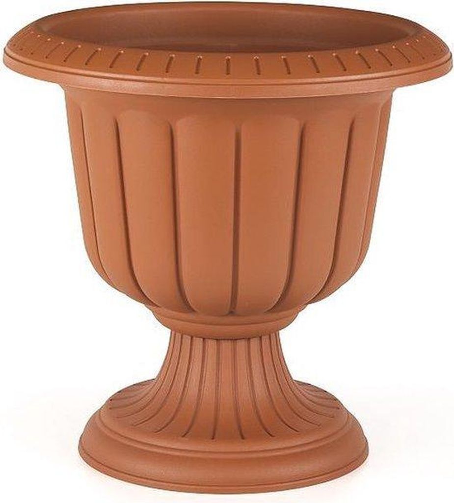 Pot de fleurs élégant en terre cuite sur pied 60 cm, 47 L, Image du produit 