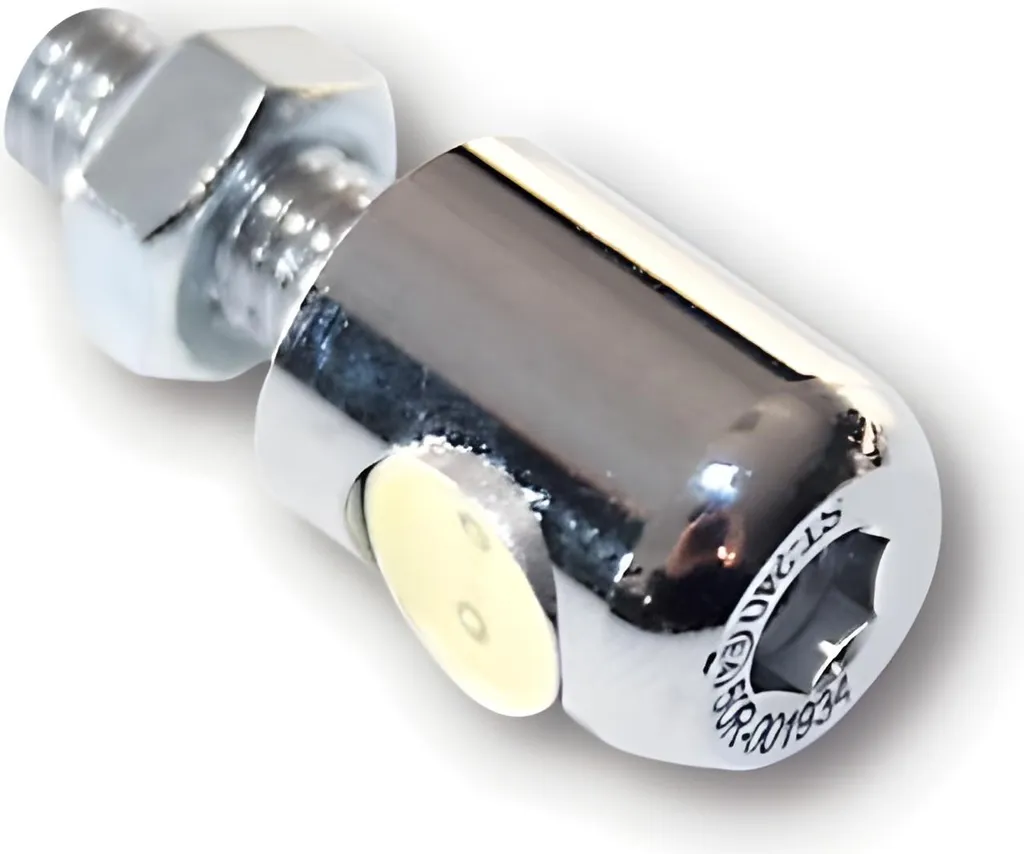 Illuminazione Targa LED 13mm Luxury Chrome | Accessorio Custom EG