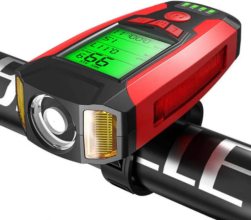 Superfire BM01: Faro Bici MTB con Tachimetro e Horn Anti-Pioggia