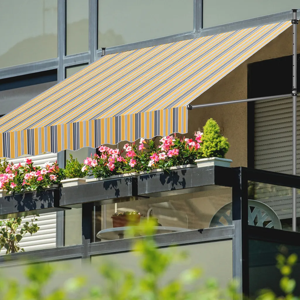 Tenda da Sole Balcone 300cm Jopassy | Montaggio Facile No Trapano - 6
