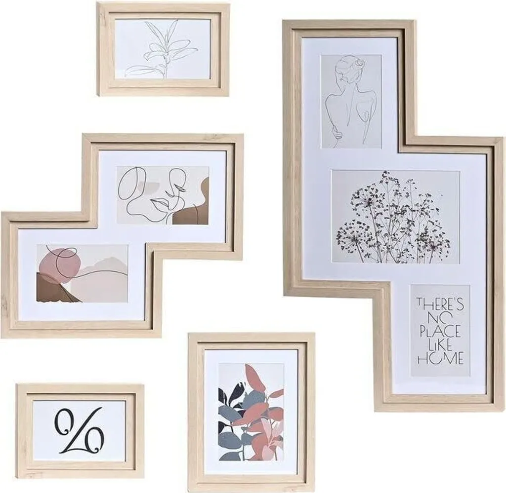 Protégez vos souvenirs avec ce cadre photo mural robuste bois et verre
