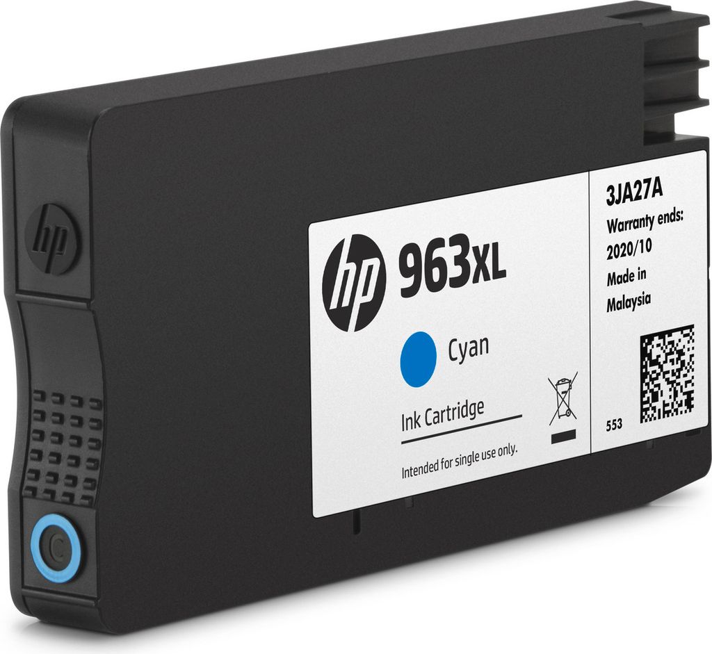 HP Originálna azúrová atramentová kazeta 963XL s vysokou Obrázok produktu 