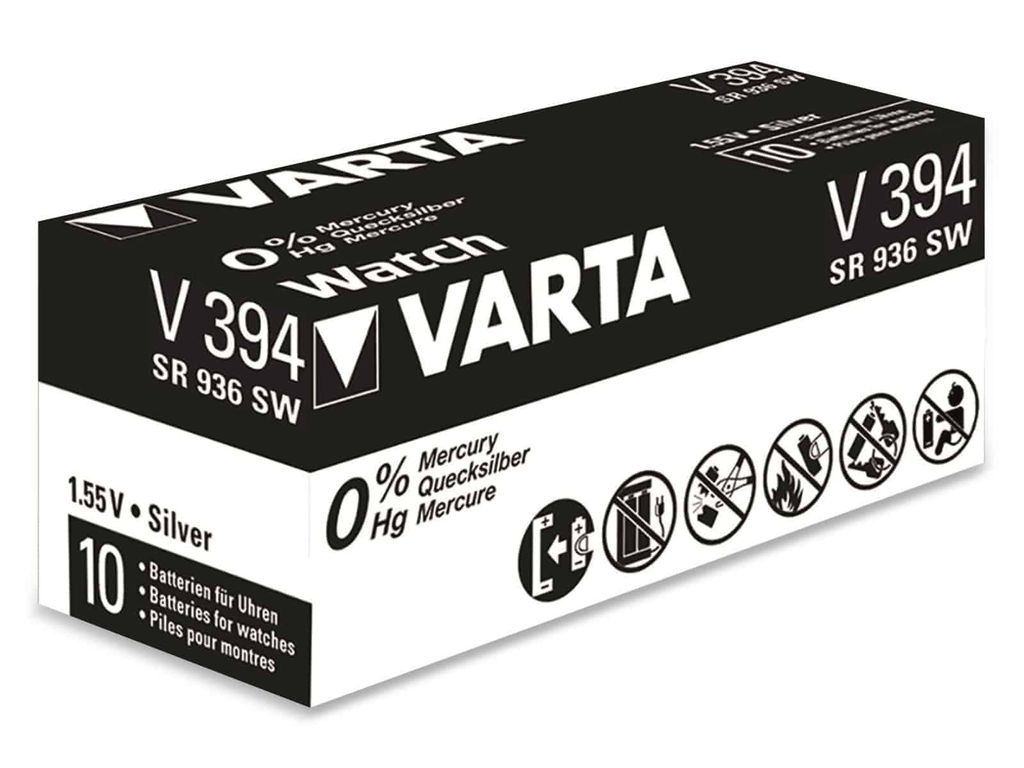 Ogniwo guzikowe VARTA Silver Oxide, 394 SR45, 1.55V, 10 Zdjęcie produktu 