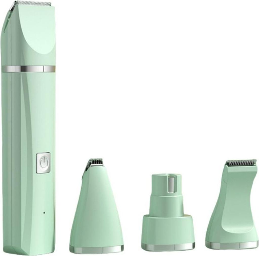 INF 4-in-1 Tierpflege-Schermaschine: Ganzer Körper, Pfoten, Nägel & Trimmen Grün