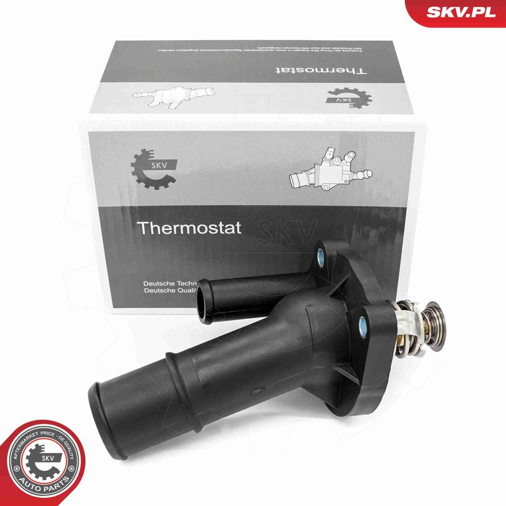 ESEN SKV Thermostat Kühlmittel 89°C für FORD FOCUS III Turnier Fiesta Mk5 Schrägheck (JH1, JD1, JH3, JD3) MONDEO IV Turnier (BA7) Focus II Schr...