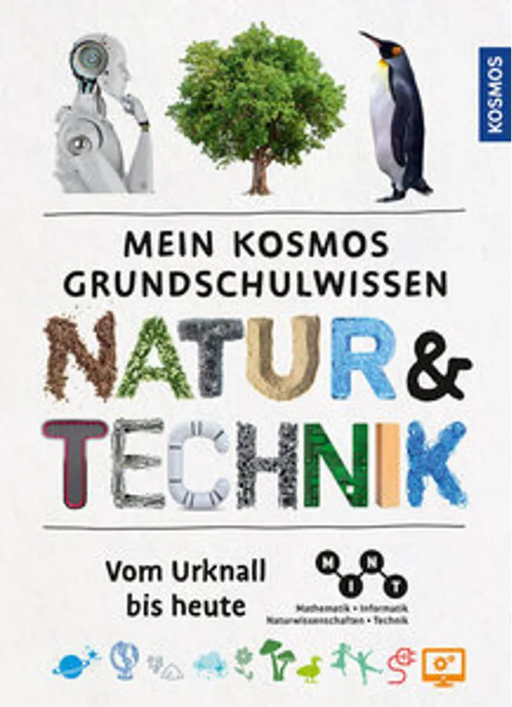 Encyclopédie nature et technologie Kosmos avec schémas illustrés CM2