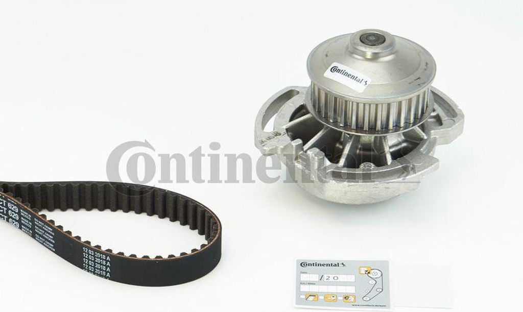 CONTINENTAL CTAM CT629WP1 Wasserpumpe + Zahnriemensatz OE kompatibel mit Cordoba, Ibiza, Golf III, Vento