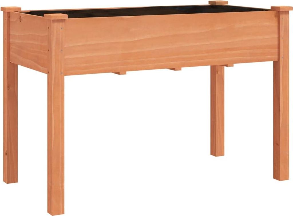 vidaXL květináč s vložkou hnědý 118x59x76 cm masivní Obrázek produktu 