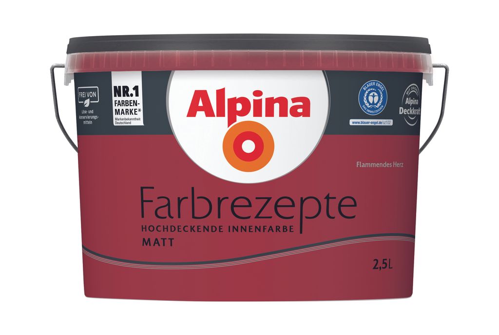 Alpina Farbrezepte Flammendes Herz matt 2,5 Liter Produktbild 