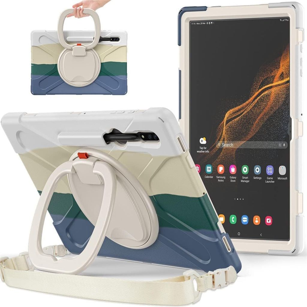 Tasche für Samsung Galaxy Tab S8/S7 11" mit Schultergurt Farbig