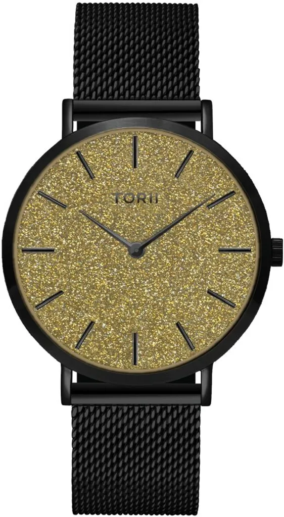 Montre TORII B38BM.1G noire légère et discrète pour sublimer vos looks