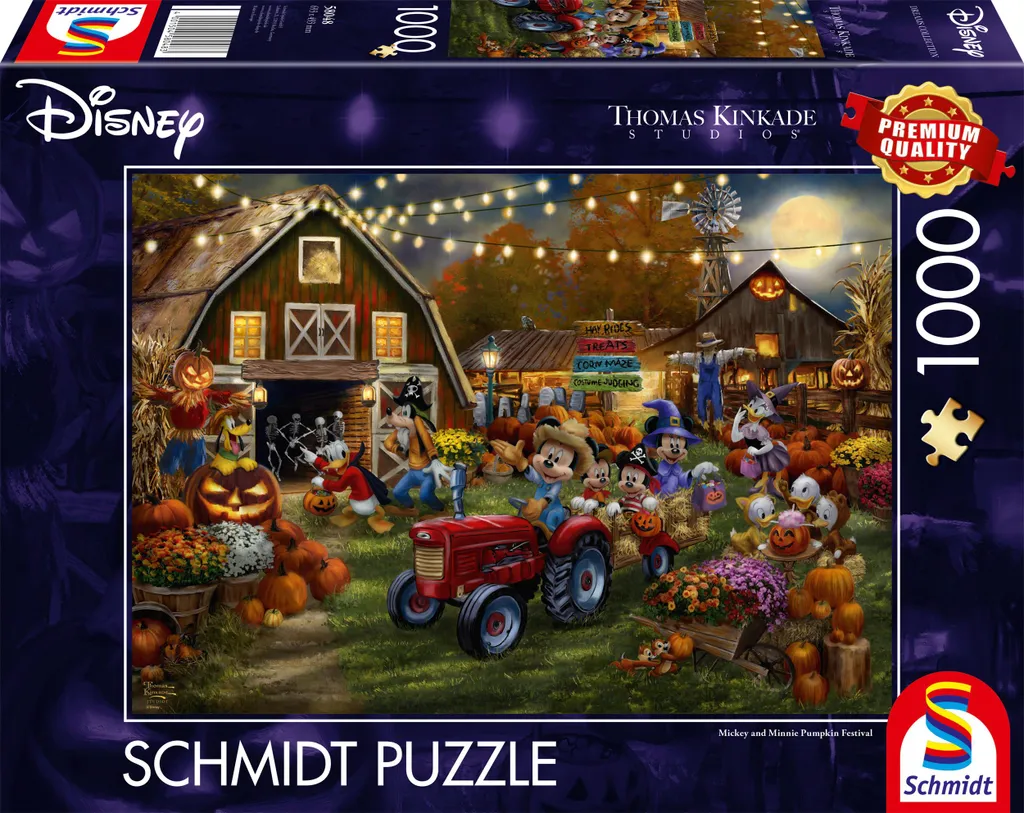 Occupez vos soirées avec le puzzle 1000 pièces Mickey Pumpkin Festival