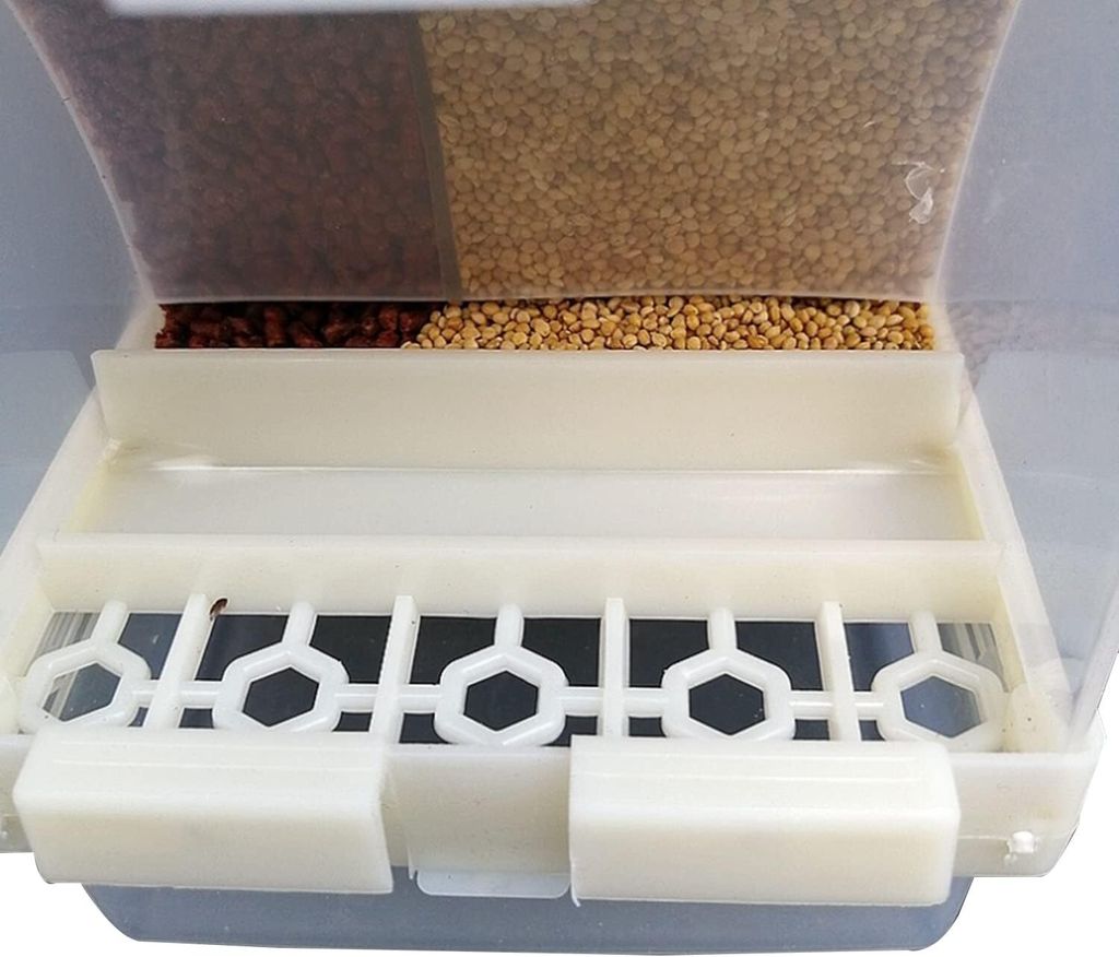 Stronrive Automatischer Vogelfutterspender - Durchsichtiger No-Mess-Spender Für Käfige