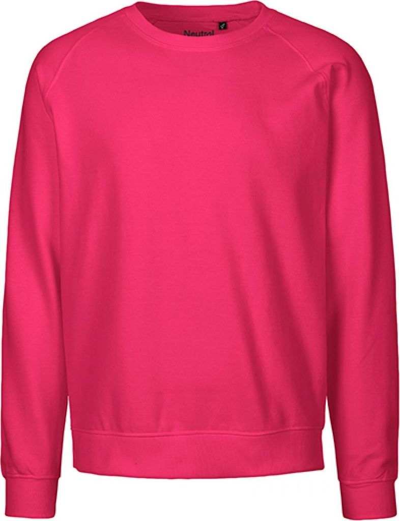 Neutral O63001 | Uni Sweatshirt / 100% Fairtrade-Baumwolle - Farbe: Pink - Größe: XL