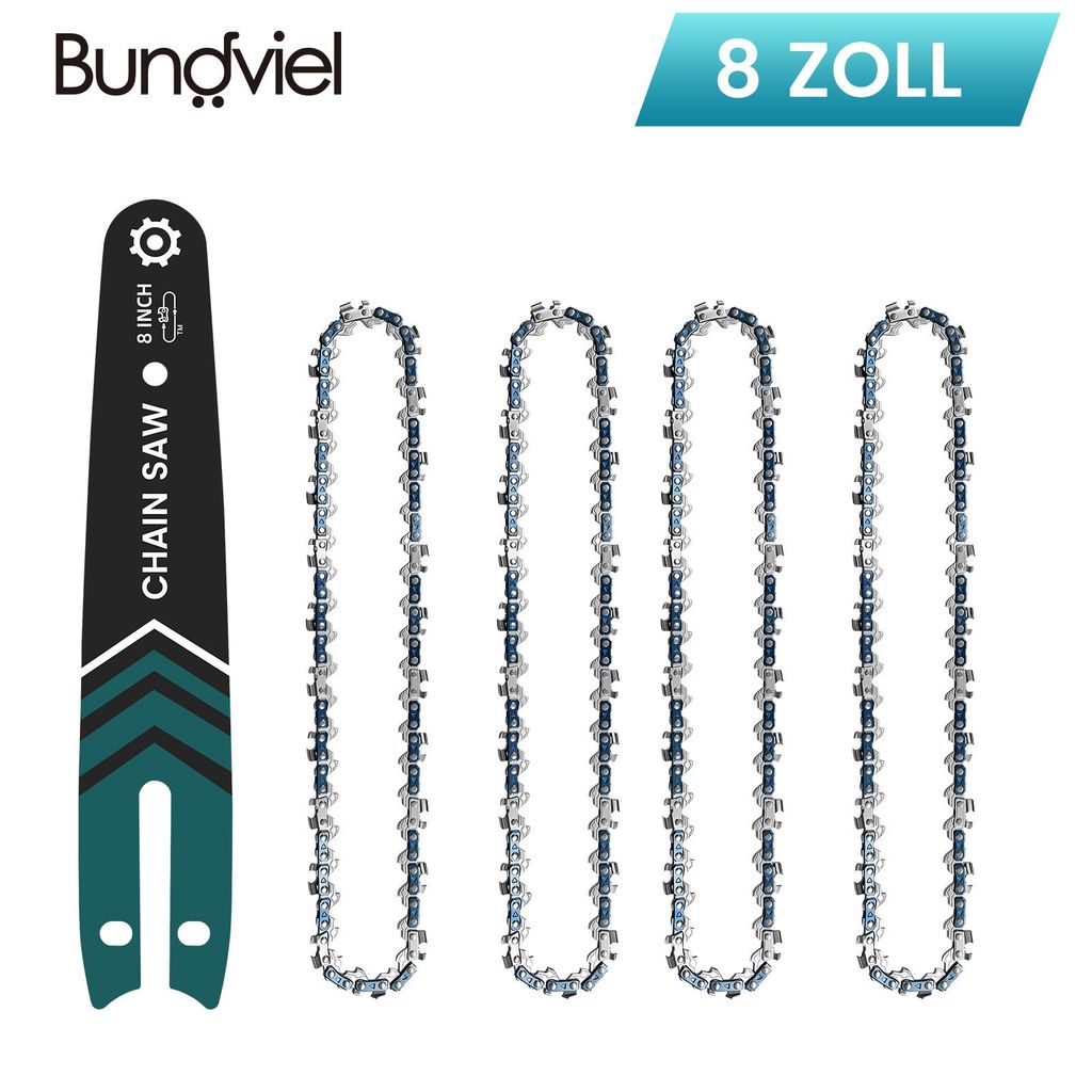 Sägekette-Set,4 Stück 8 Zoll mit 45 Antriebsgliedern,1 x 8 Produktbild 