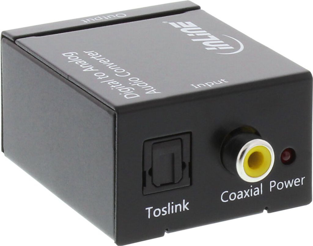 InLine® Audio DA-Wandler, Eingang Toslink oder Cinch, Produktbild 