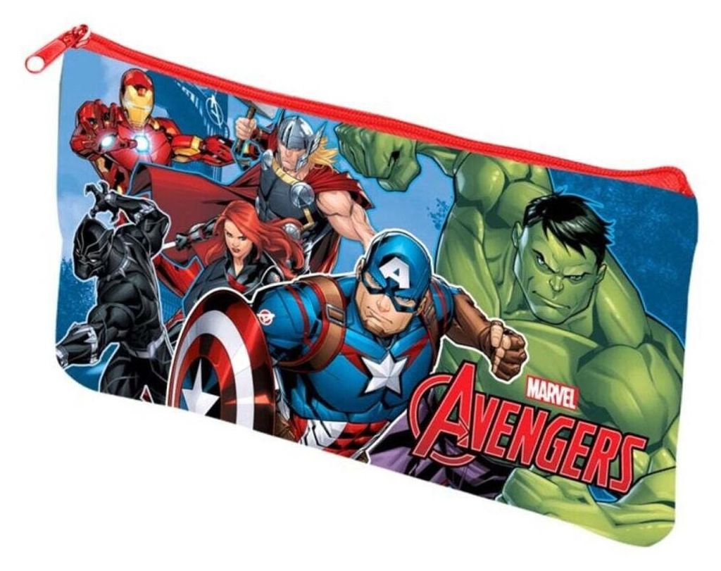 Avengers Marvel Etui für die Schule Federtasche Rund Stifteetui Kinder Tasche