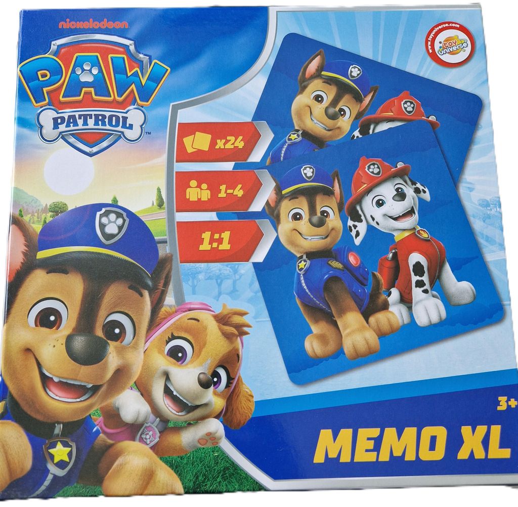 Paw Patrol Memo - Memory XL - Lernspiel - Kinder - Freizeit Produktbild 