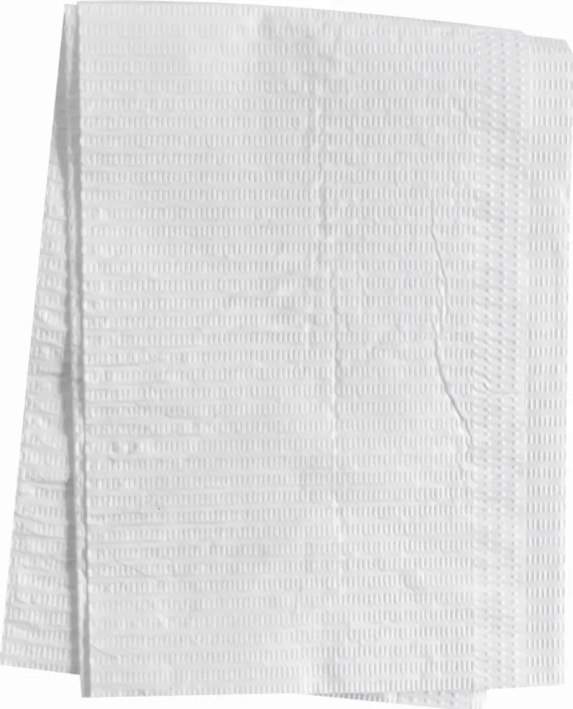 Serviette Patient Blanche 45x33 cm avec Revêtement PE Protecteur