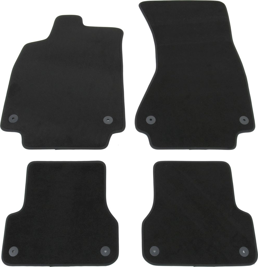 Velours Fußmatten Set für Audi A6 C7 Limo Avant Allroad, Bj. 9/2011-8/2018