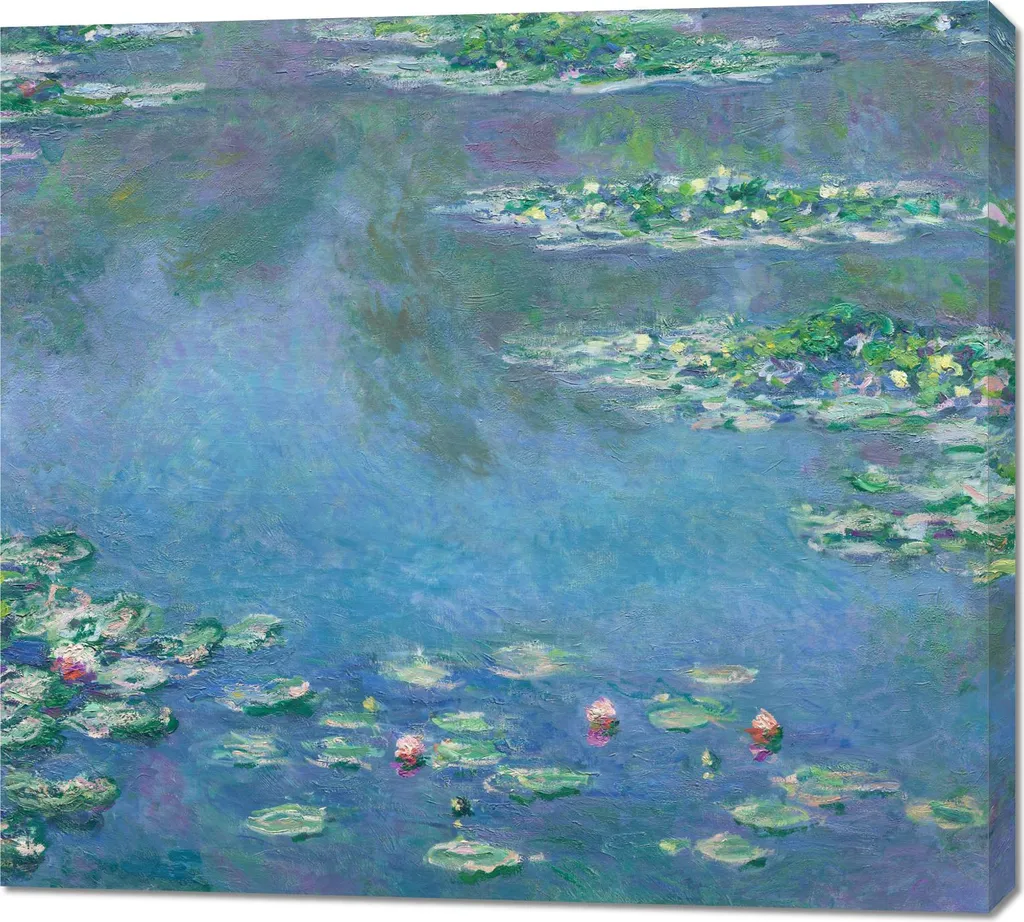 Decorazione Parete Monet Water Lilies 100x90 - Arte Vintage Chic