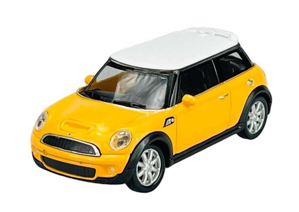Welly, model auta Mini Cooper S, žltý, mierka 1:43, kovový Obrázok produktu 