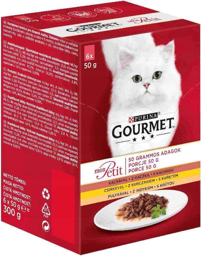 GOURMET MON PETIT Mélange de volaille 6x50g Image du produit 