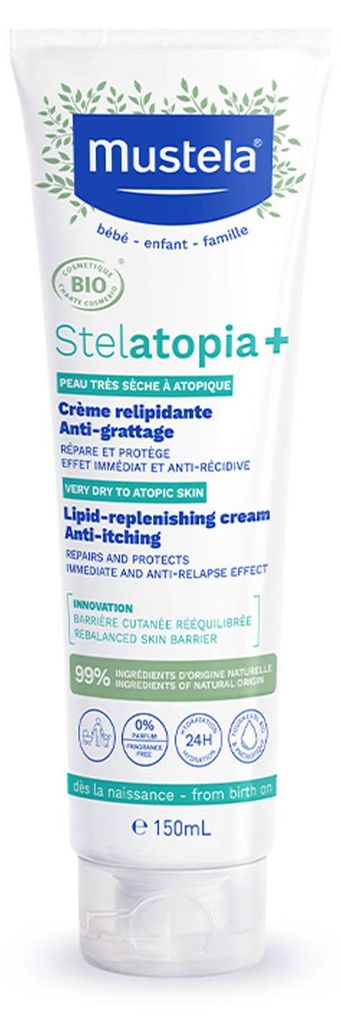 Mustela Stelatopia Lipidový Hydratační Krém, 150 ml Obrázek produktu 