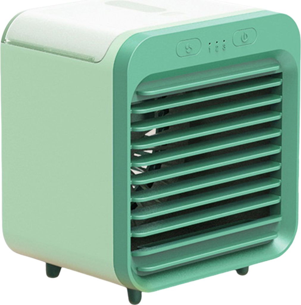 Lüfter für Klimaanlagen mit Wassertank, 3 Geschwindigkeitsstufen, starker Luftstrom, tragbarer wiederaufladbarer Luftkühler, elektrischer Lüfter