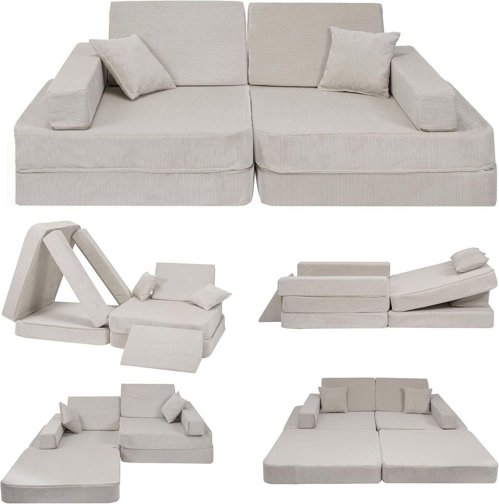 Angelove - Modułowa Sofa do Zabawy dla Dzieci - 8 Elementów Zdjęcie produktu 