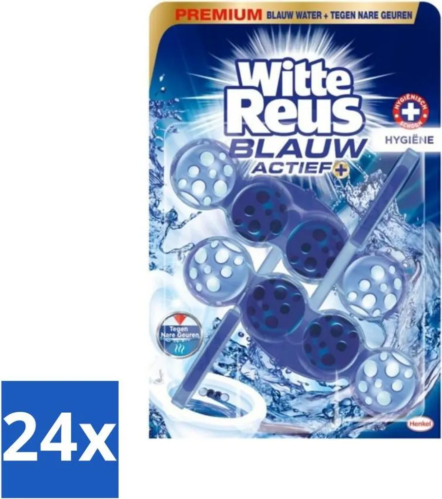 Entretien des toilettes longue durée Hygiène Active - 24 blocs WC géants