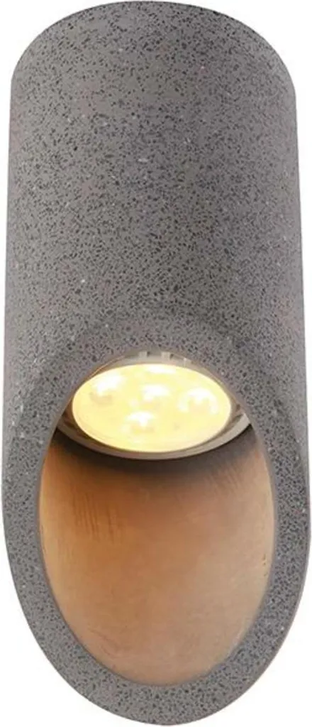 Luminaire en béton noir design compact D7xH16cm 1XGU10 ACA Lighting MK151