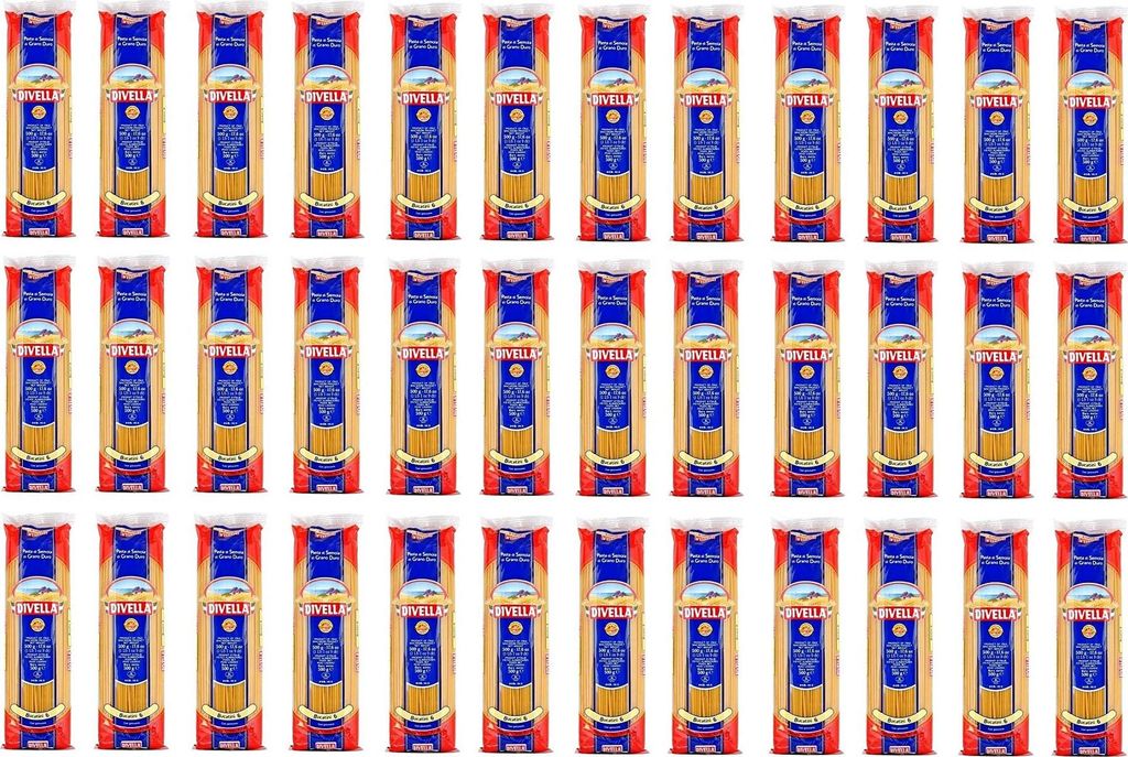 36x Divella Pasta 100% Italienisch Bucatini N°6 Teigwaren Produktbild 