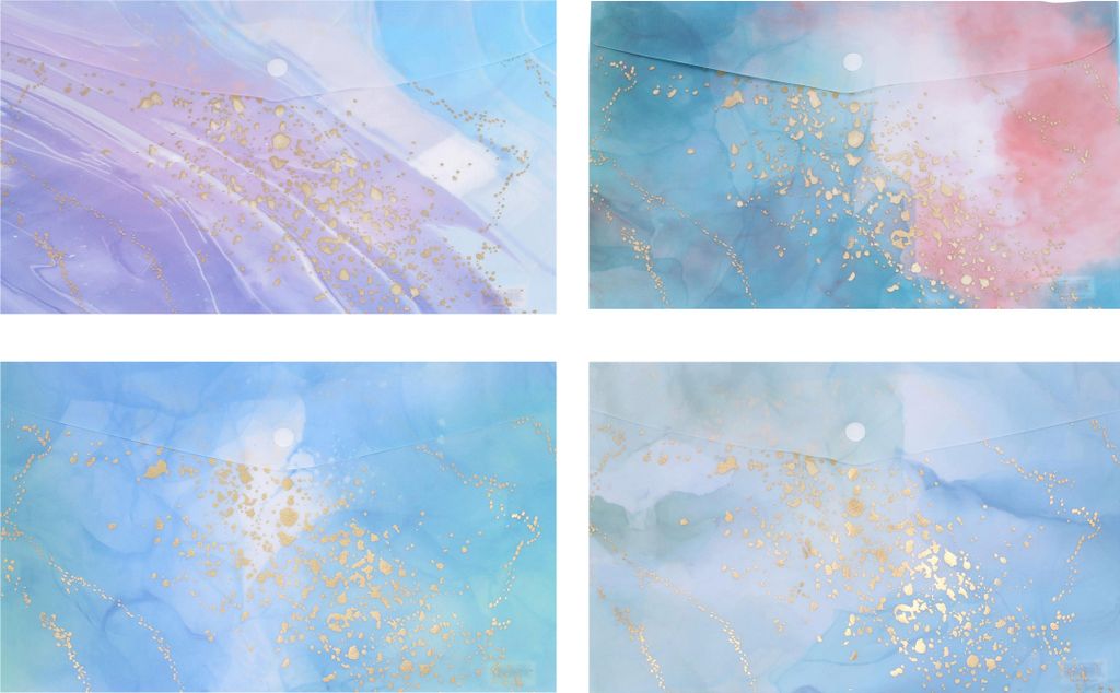 Ordner mit Druckknopf 33 x 23 cm, farbig