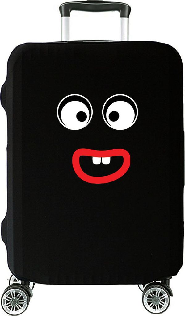 Hochelastische Reise-koffer Abdeckung Schutzabdeckung Kofferschutzhülle Kofferbezug Kofferhülle Mittel 23"-26" Monster [083]