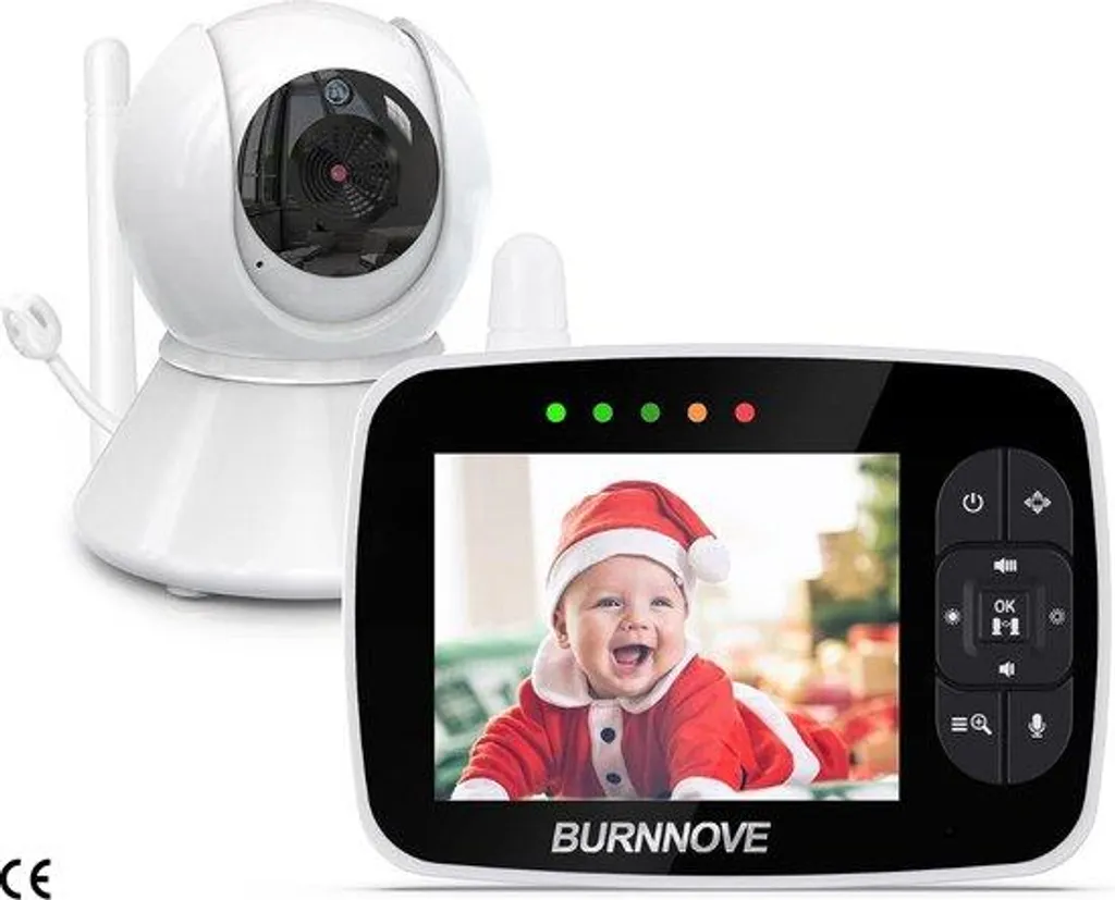Moniteur pour Bébé Écran 3,5 Zoom 2x et Caméra Orientable à Distance