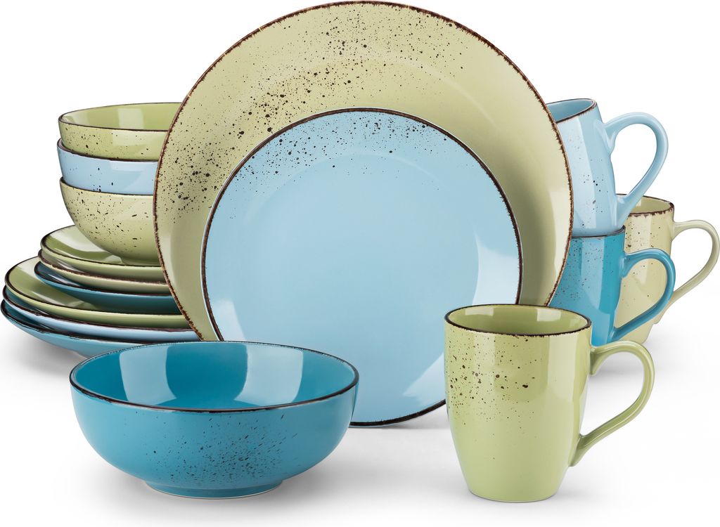 Vancasso Geschirrset 24-teilig - Steingut Service Für 6 Personen