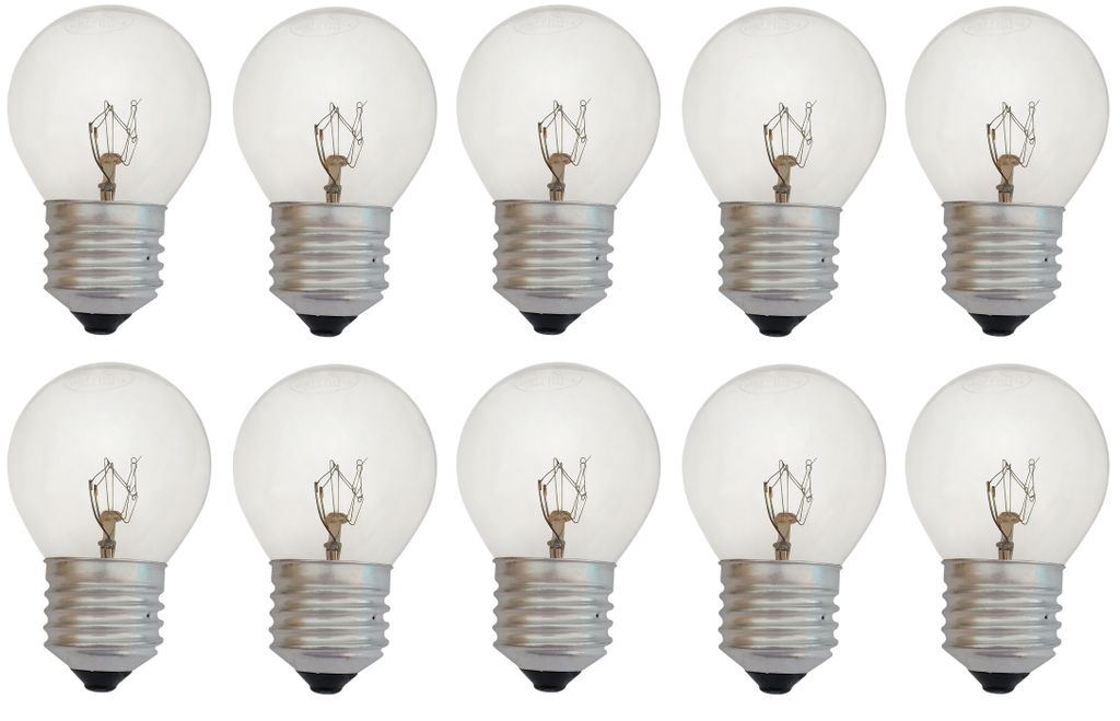 E27-40 Watt Tropfen Lampe klar Glühlampen 40W Glühbirne 