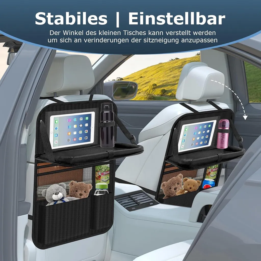 Organizer Auto Bambini con Tavolino: Viaggi in Famiglia Senza Stress - 7