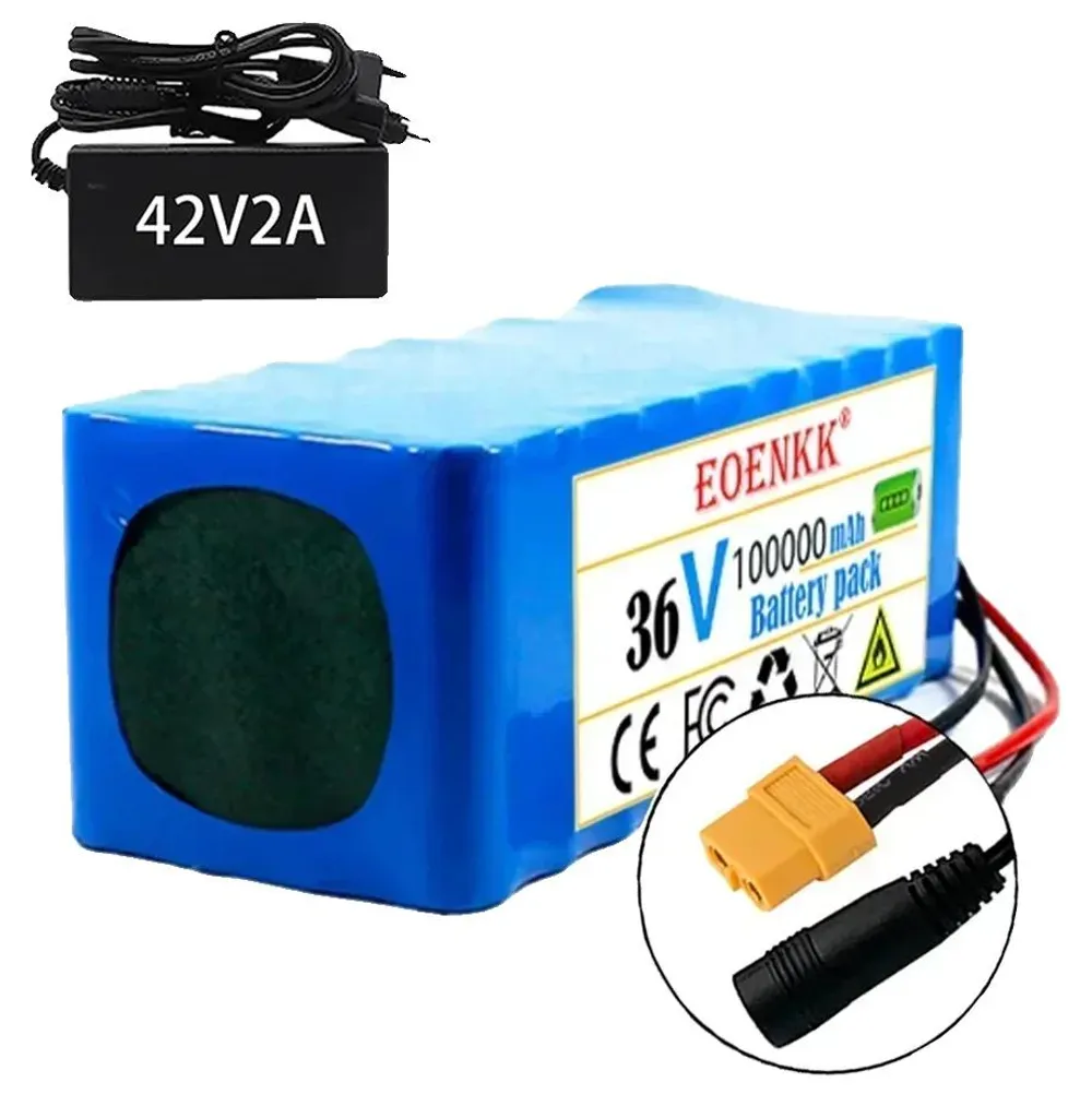 Batterie de Rechange 36V pour Vélo Électrique et Trottinette 100000 mAh