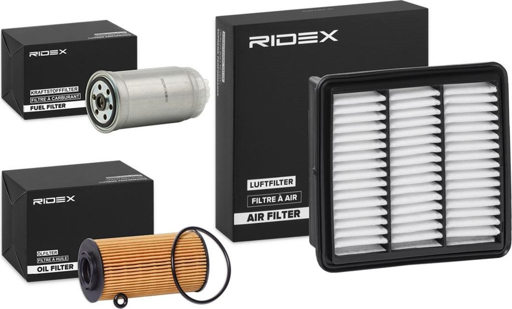 RIDEX Filterset Inspektionspaket Filtersatz für HYUNDAI i30 (FD) für KIA CEE'D Schrägheck (ED)